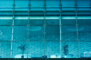 Glasfassade Blau Glasfassade Blau